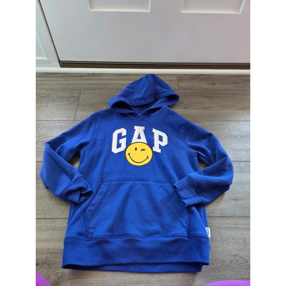 Gap kids smiley‎ world hooded Sweatshirt 6-7
